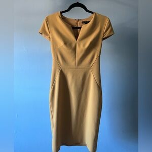 Banana Republic mustard yellow dress